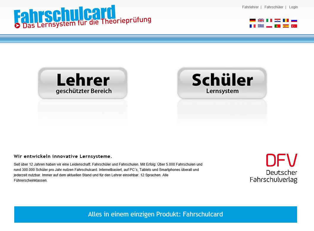 Fahrschulcard - das Lernsystem für die Theorieprüfung Fahrschulcard - das Lernsystem für die Theorieprüfung